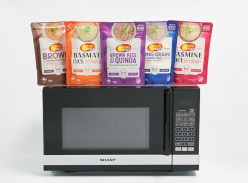 Win a Microwave and a selection of SunRice Microwave Rice Pouches