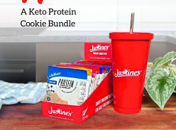Win a Mixed Box of Justines Keto Cookies and a Tumbler