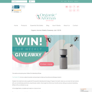 Win a Mobile-Mini Nebulizing Diffuser
