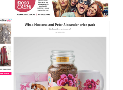 Win a Moccona and Peter Alexander prize pack