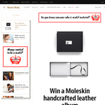 Win a Moleskin handcrafted leather album