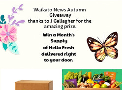 Win a Month’s Supply of Hello Fresh