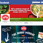 Win a Month's Worth of Free Curry - MTR Foods NZ