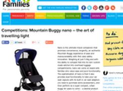 Win a Mountain Buggy nano