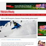 Win a Mt Ruapehu Season Pass family prize pack