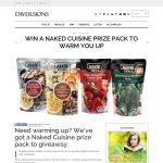 Win a Naked Cuisine prize pack to warm you up
