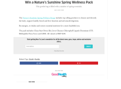 Win a Nature’s Sunshine Spring Wellness Pack