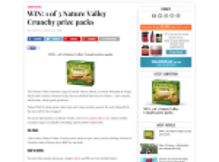 Win a Nature Valley Crunchy prize pack