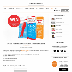 Win a NeutraLice Advance Treatment Pack