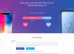 Win a New iPhone X or Samsung Galaxy S9