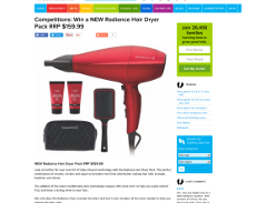 Win a NEW Radiance Hair Dryer Pack