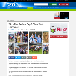 Win a New Zealand Cup and Show Week experience!
