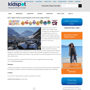Win a nights family accommodation at Mt Cook Lodge & Motels