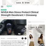 Win a NIVEA Men Stress Protect Clinical Strength Deodorant + Giveaway