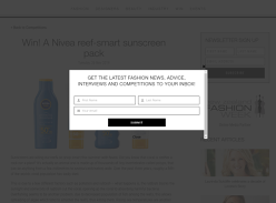 Win a Nivea reef-smart sunscreen pack
