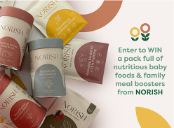 Win a Norish Pack Full of Nutritious Baby Foods and Family Meal Boosters