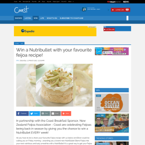 Win a Nutribullet with your favourite feijoa recipe!