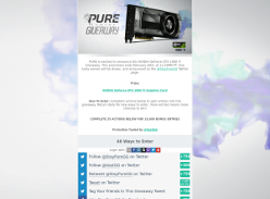 Win a NVIDIA GeForce GTX 1080 Ti