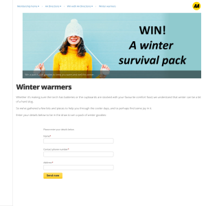 Win a pack of winter goodies