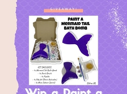 Win a Paint a Mermaid Tail Bath Bomb Kit