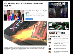 Win a Pair of ADATA XPG Dazzle DDR4-2400 16GB Kit