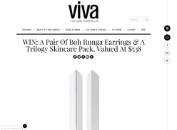 Win A Pair Of Boh Runga Earrings & A Trilogy Skincare Pack