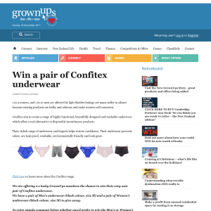 Win a pair of Confitex underwear