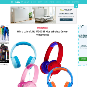 Win a pair of JBL JR300BT Kids Wireless On-ear Headphones