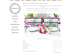Win a pair of Mr & Mrs chair sashes