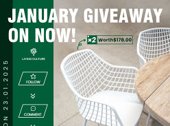 Win a Pair of Our Ava Outdoor Dining Chairs