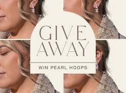 Win a Pair of Our Exquisite Pearl Hoop Earrings
