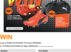 Win a pair of Puma Evopower 1FG boots