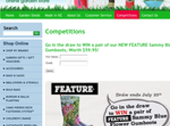 Win a pair of Sammy Blue Flower Gumboots