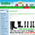 Win a pair of Slogger Black Gumboots worth $39.95