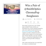 Win a Pair of @SmithOptics ChromaPop Sunglasses
