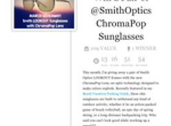 Win a Pair of @SmithOptics ChromaPop Sunglasses