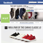Win a pair of the HUF Canvas Classic Lo! - Huf 