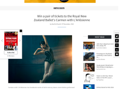 Win a pair of tickets to the Royal New Zealand Ballet's Carmen with L'Arlsienne