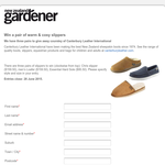Win a pair of warm & cosy slippers