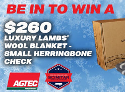 Win a Palliser Ridge Luxury Lambs Wool Blanket