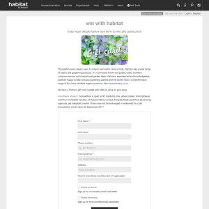 Win a Palmers gift card - Habitatbyresene NZ