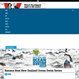 Win a pass to the event of your choice in the Banana Boat New Zealand Ocean Swim Series
