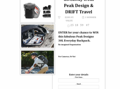 Win a Peak Designs 30L Everyday Backpack