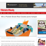Win a Peckish Brown Rice Cracker picnic hamper