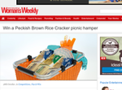 Win a Peckish Brown Rice Cracker picnic hamper