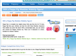 Win a Peppa Pig Weebles Wobbily figure!