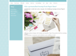 Win a personalised stamp from Paper Rose!