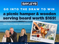 Win a Picnic Hamper and Wooden Serving Board