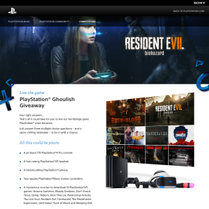 Win a PlayStation 4 Pro VR Bundle