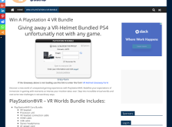 Win A Playstation 4 VR Bundle